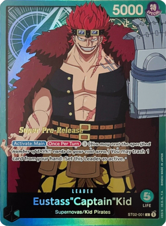 Eustass"Captain"Kid (001) [Super Pre-Release Starter Deck: Worst Generation] | Tables and Towers