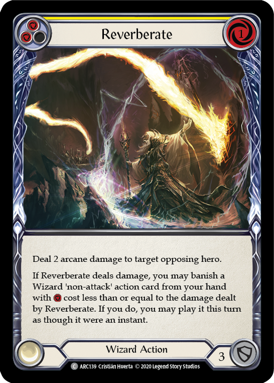 Reverberate (Yellow) [U-ARC139] (Arcane Rising Unlimited)  Unlimited Normal | Tables and Towers