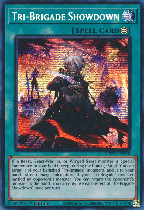 Tri-Brigade Showdown [MP23-EN198] Prismatic Secret Rare | Tables and Towers