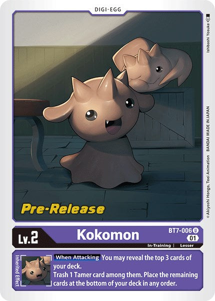 Kokomon [BT7-006] [Next Adventure Pre-Release Cards] | Tables and Towers