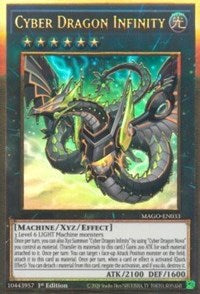 Cyber Dragon Infinity (Alternate Art) [MAGO-EN033] Gold Rare | Tables and Towers