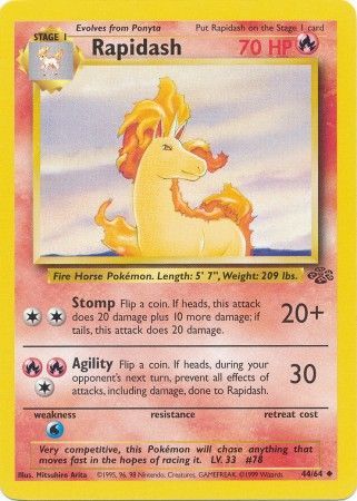 Rapidash (44/64) [Jungle Unlimited] | Tables and Towers