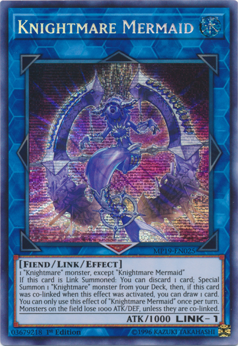 Knightmare Mermaid [MP19-EN025] Prismatic Secret Rare | Tables and Towers