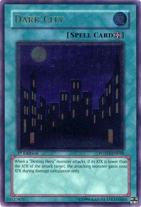 Dark City [POTD-EN048] Ultimate Rare | Tables and Towers