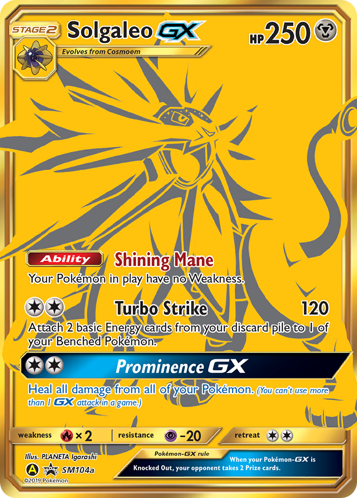 Solgaleo GX (SM104a) [Sun & Moon: Black Star Promos] | Tables and Towers