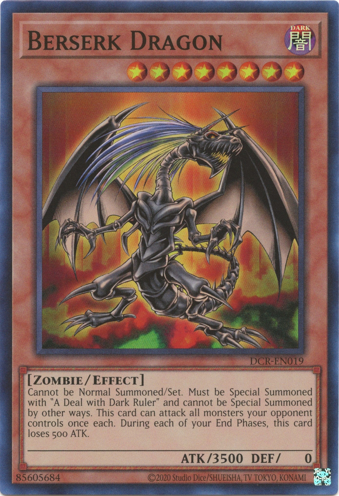 Berserk Dragon (25th Anniversary) [DCR-EN019] Super Rare | Tables and Towers