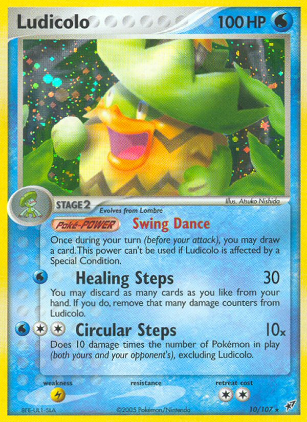 Ludicolo (10/107) [EX: Deoxys] | Tables and Towers