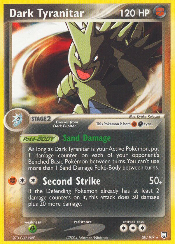 Dark Tyranitar (20/109) (Theme Deck Exclusive) [EX: Team Rocket Returns] | Tables and Towers