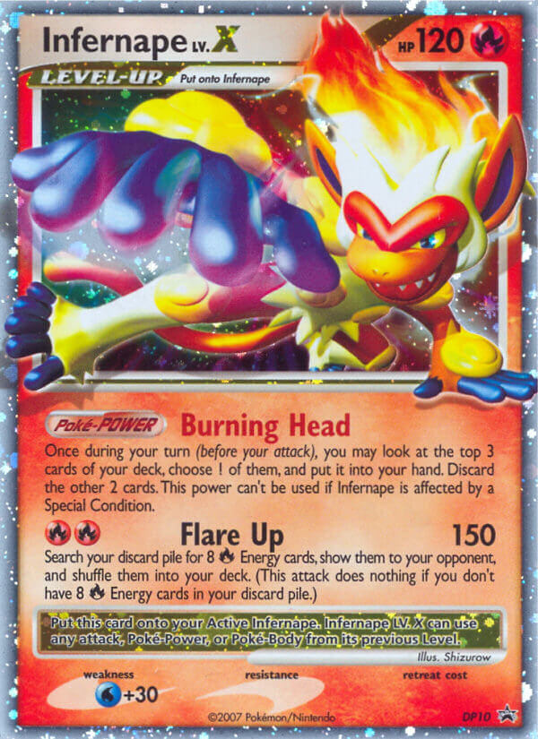 Infernape LV.X (DP10) [Diamond & Pearl: Black Star Promos] | Tables and Towers