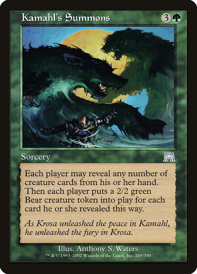 Kamahl's Summons [Onslaught] | Tables and Towers