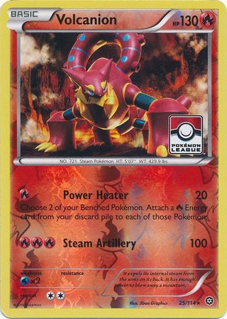 Volcanion (25/114) (League Promo) [XY: Steam Siege] | Tables and Towers