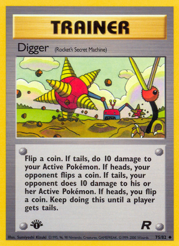 Digger (75/82) [Team Rocket 1st Edition] | Tables and Towers