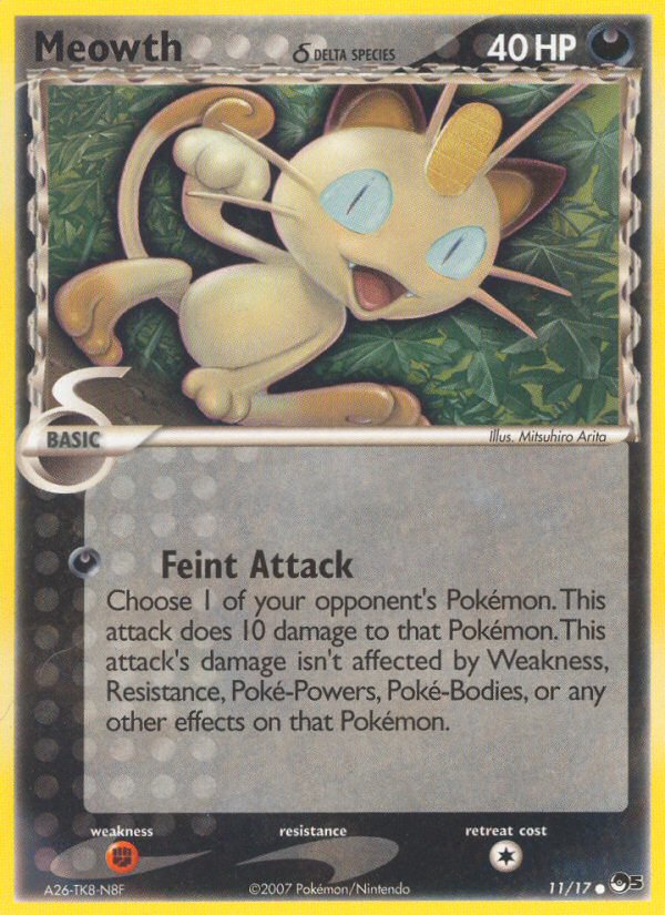 Meowth (11/17) (Delta Species) [POP Series 5] | Tables and Towers