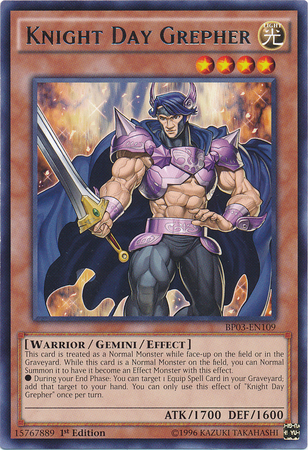 Knight Day Grepher [BP03-EN109] Rare | Tables and Towers