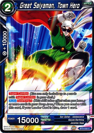 Great Saiyaman, Town Hero (BT5-032) [Miraculous Revival] | Tables and Towers