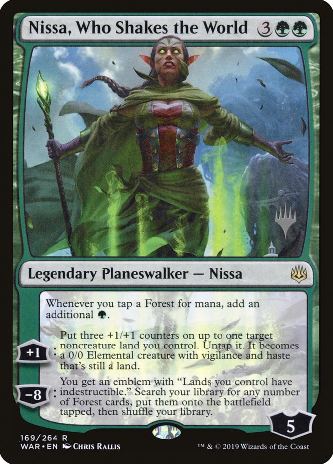 Nissa, Who Shakes the World (Promo Pack) [War of the Spark Promos] | Tables and Towers