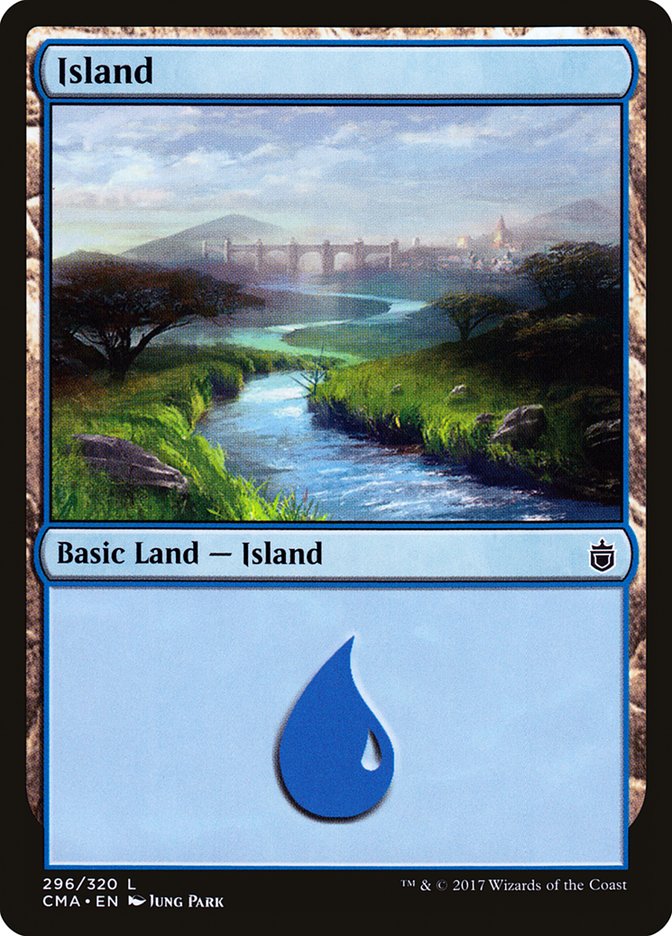 Island (296) [Commander Anthology] | Tables and Towers