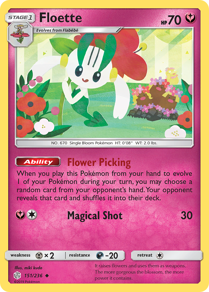 Floette (151/236) [Sun & Moon: Cosmic Eclipse] | Tables and Towers