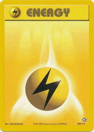 Lightning Energy (109/111) [Neo Genesis Unlimited] | Tables and Towers