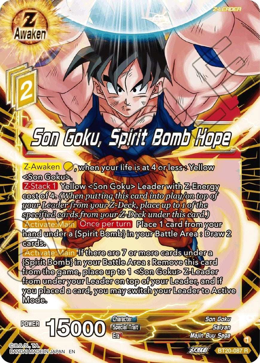 Son Goku, Spirit Bomb Hope (BT20-087) [Power Absorbed] | Tables and Towers