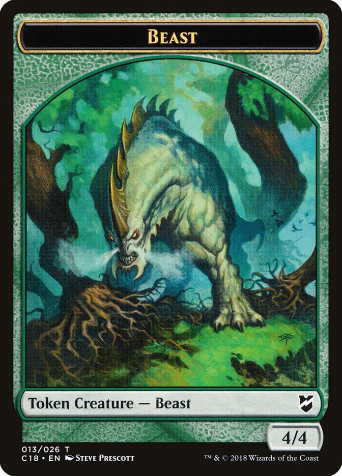 Beast Token (013/026) [Commander 2018 Tokens] | Tables and Towers