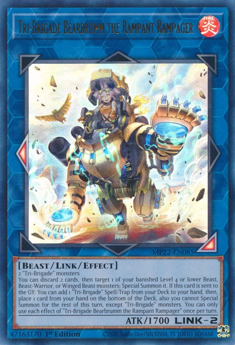 Tri-Brigade Bearbrumm the Rampant Rampager [MP22-EN085] Ultra Rare | Tables and Towers