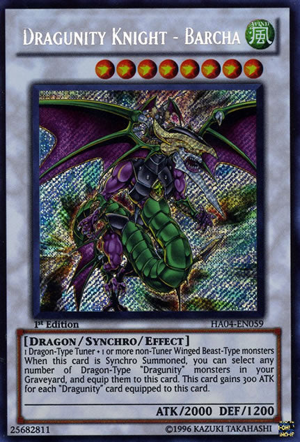 Dragunity Knight - Barcha [HA04-EN059] Secret Rare | Tables and Towers