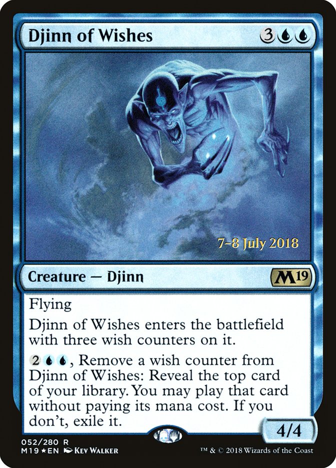 Djinn of Wishes [Core Set 2019 Prerelease Promos] | Tables and Towers