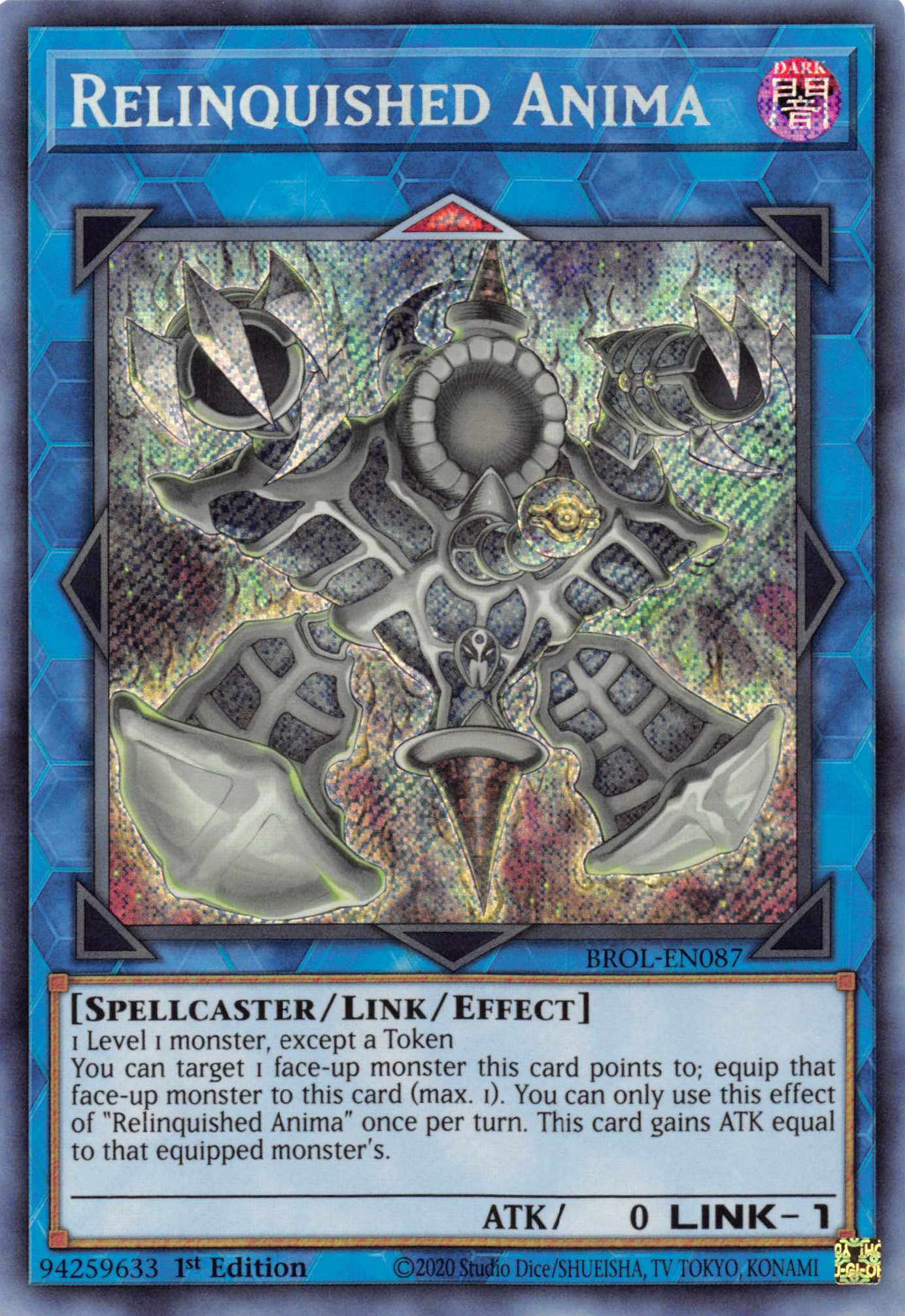 Relinquished Anima [BROL-EN087] Secret Rare | Tables and Towers