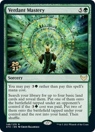 Verdant Mastery [Strixhaven: School of Mages Prerelease Promos] | Tables and Towers