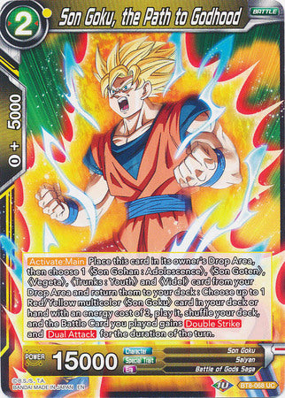 Son Goku, the Path to Godhood (BT8-068) [Malicious Machinations] | Tables and Towers