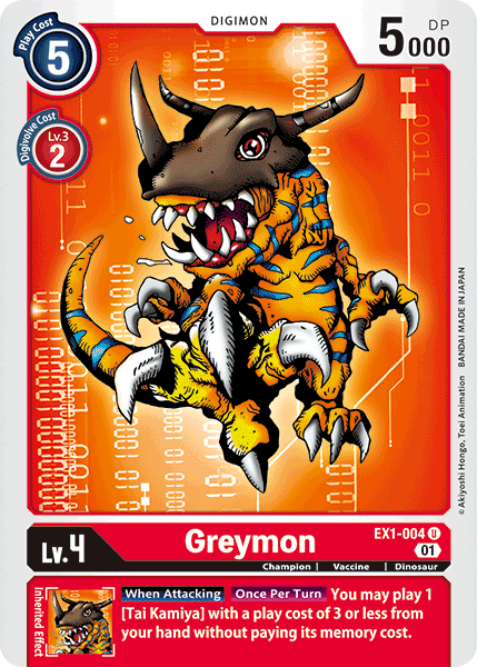 Greymon [EX1-004] [Classic Collection] | Tables and Towers