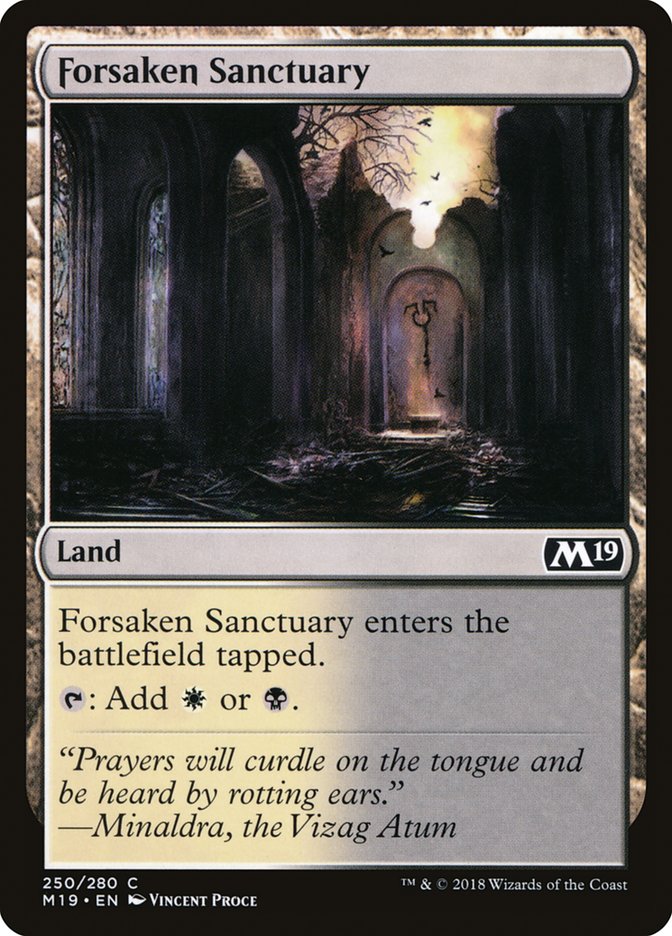 Forsaken Sanctuary [Core Set 2019] | Tables and Towers