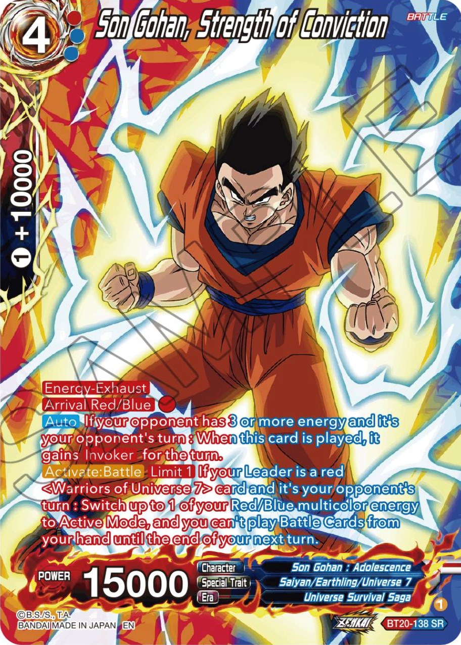 Son Gohan, Strength of Conviction (Silver Foil) (BT20-138) [Power Absorbed] | Tables and Towers