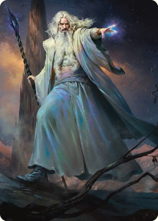 Saruman of Many Colors Art Card [The Lord of the Rings: Tales of Middle-earth Art Series] | Tables and Towers