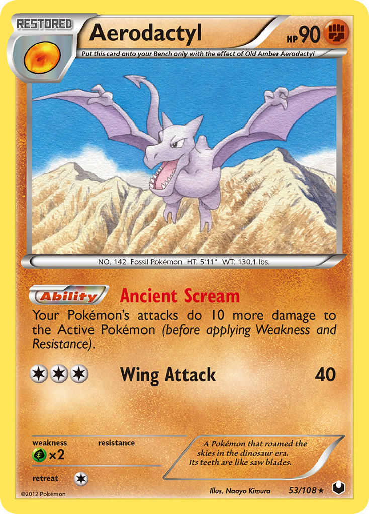 Aerodactyl (53/108) [Black & White: Dark Explorers] | Tables and Towers