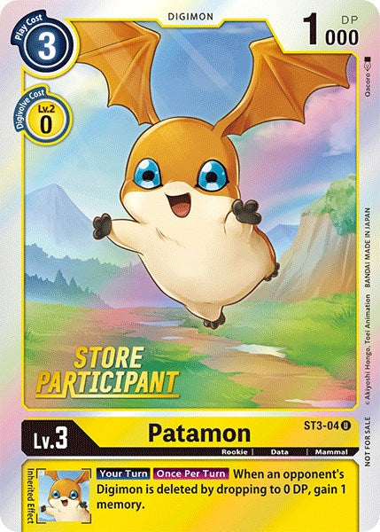 Patamon [ST3-04] (Store Participant) [Starter Deck: Heaven's Yellow Promos] | Tables and Towers