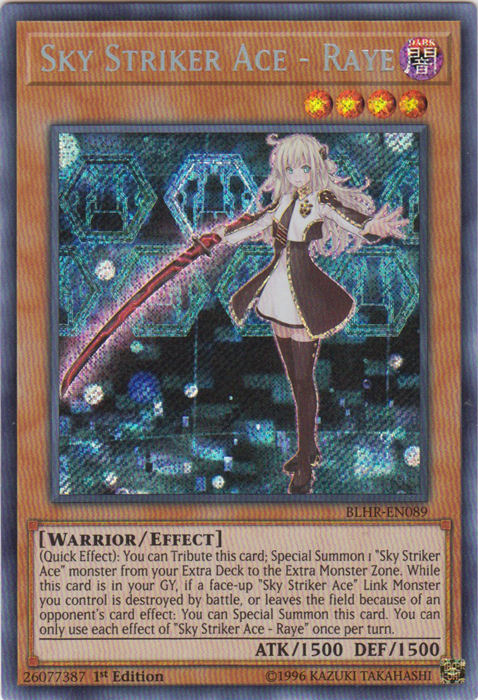 Sky Striker Ace - Raye [BLHR-EN089] Secret Rare | Tables and Towers