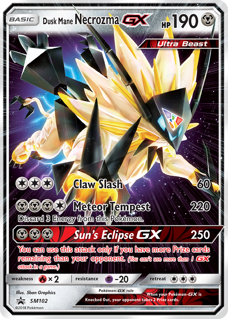 Dusk Mane Necrozma GX (SM102) [Sun & Moon: Black Star Promos] | Tables and Towers