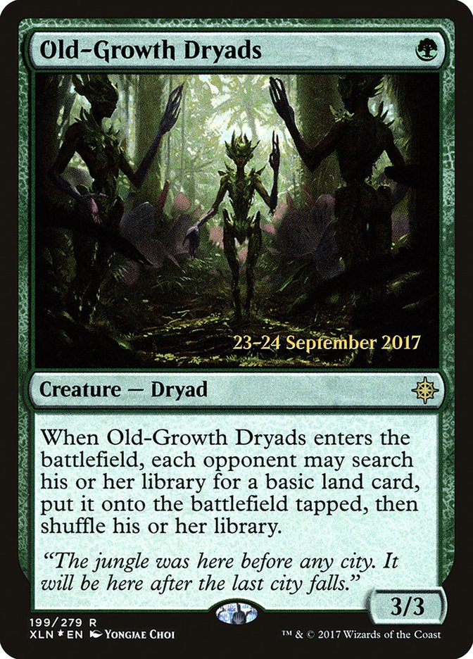 Old-Growth Dryads [Ixalan Prerelease Promos] | Tables and Towers