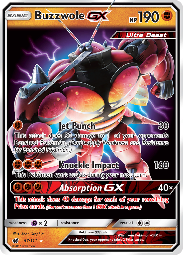 Buzzwole GX (57/111) [Sun & Moon: Crimson Invasion] | Tables and Towers