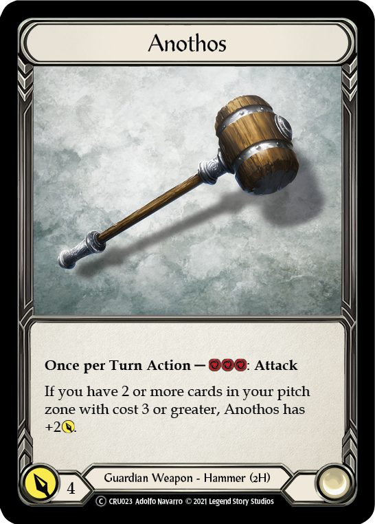 Anothos [U-CRU023] (Crucible of War Unlimited)  Unlimited Rainbow Foil | Tables and Towers