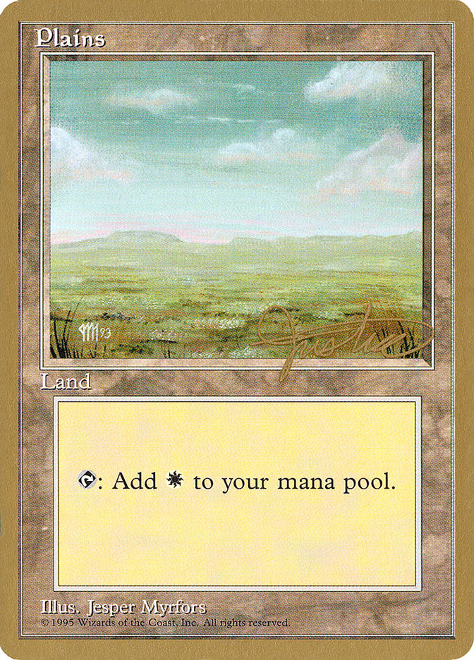 Plains (mj364) (Mark Justice) [Pro Tour Collector Set] | Tables and Towers