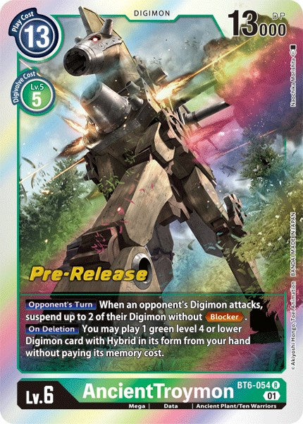 AncientTroymon [BT6-054] [Double Diamond Pre-Release Cards] | Tables and Towers