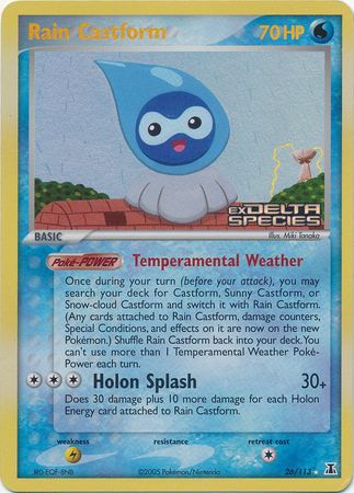 Rain Castform (26/113) (Stamped) [EX: Delta Species] | Tables and Towers