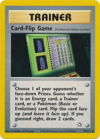 Card-Flip Game (92/111) [Neo Genesis Unlimited] | Tables and Towers