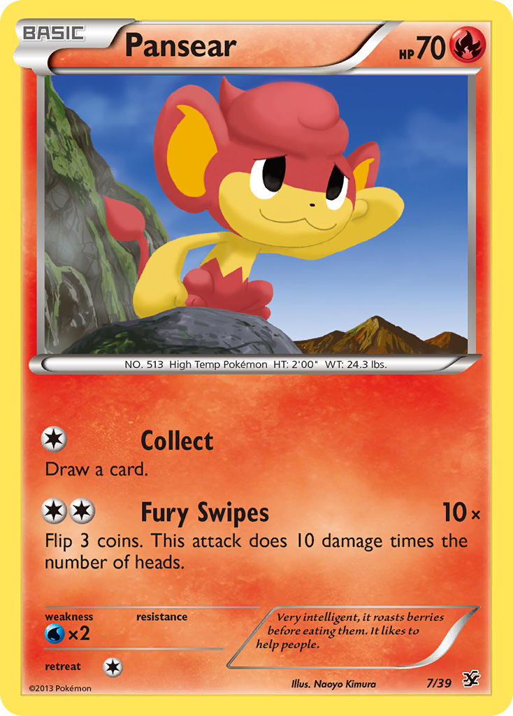 Pansear (7/39) [XY: Kalos Starter Set] | Tables and Towers