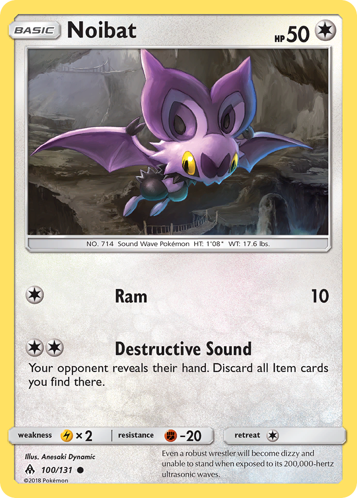 Noibat (100/131) [Sun & Moon: Forbidden Light] | Tables and Towers