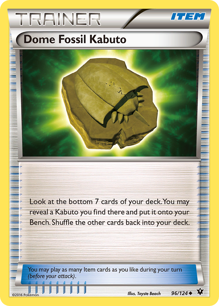 Dome Fossil Kabuto (96/124) [XY: Fates Collide] | Tables and Towers