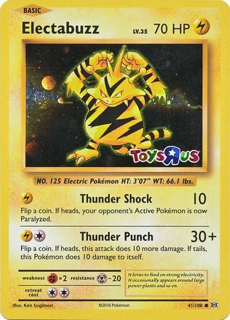 Electabuzz (41/108) (Toys R Us Promo) [XY: Evolutions] | Tables and Towers